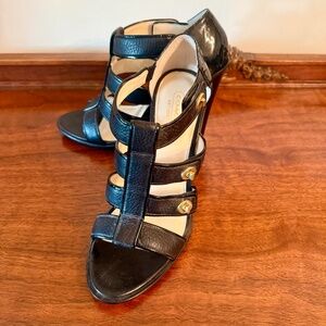 Coach Shoes Black Turnlock Heels